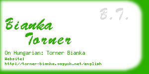 bianka torner business card